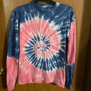 Simply southern long sleeve tee with Dog size Small